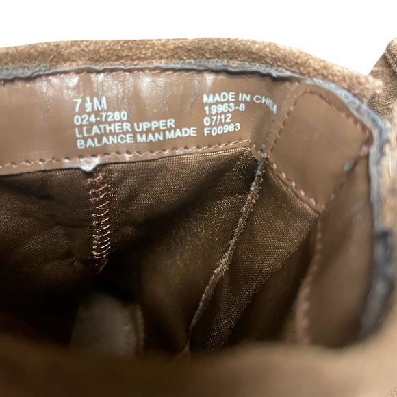 Liz & Co Brown Suede Wedge Boots Booties Size 7.5 M - Picture 5 of 8